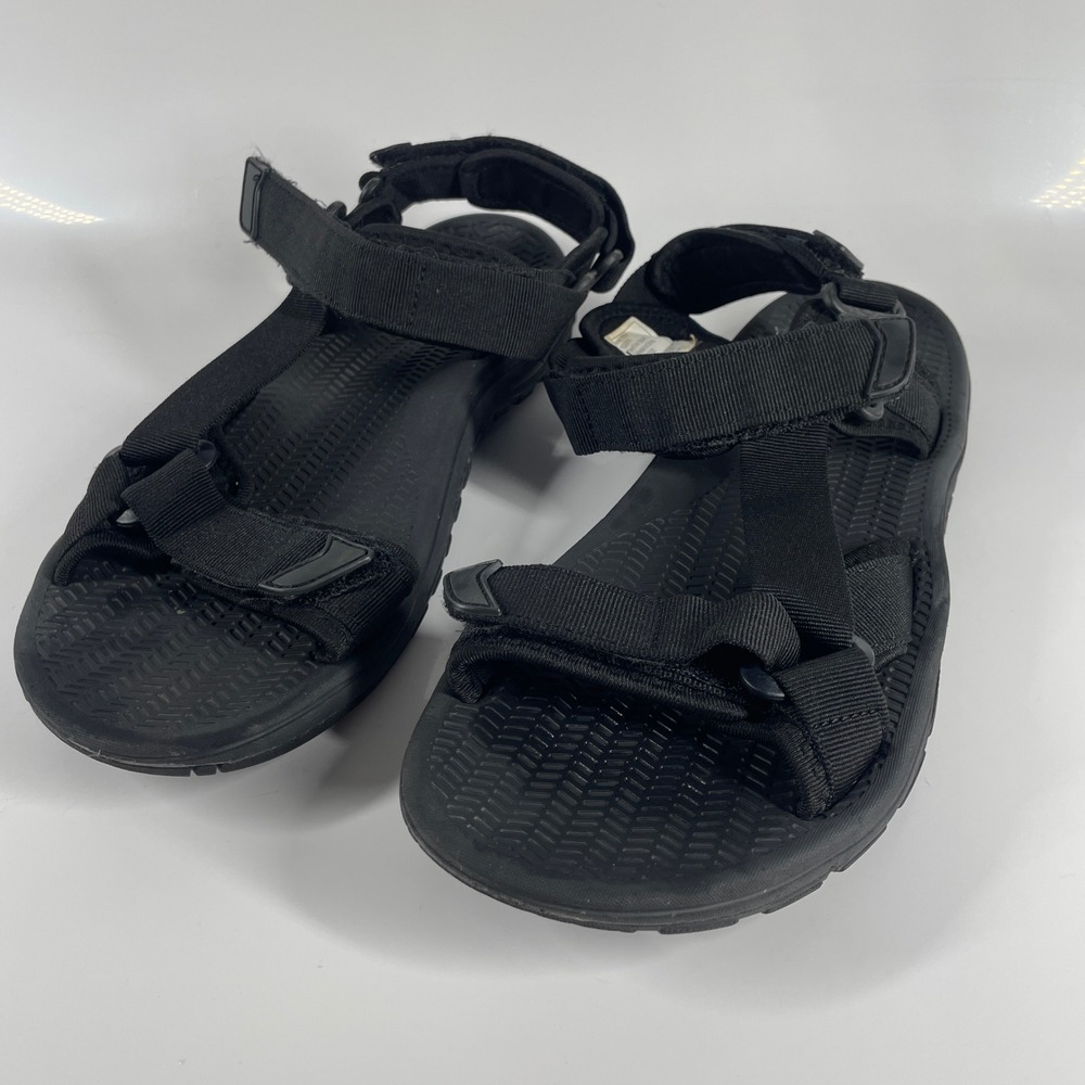 10D Magellan Outdoors Mens Black Water Sport Hike Sandals Adjustable Straps Size
